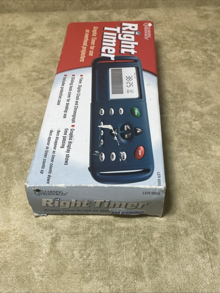 Learning Resources Right Timer LER6955 Overhead / Desktop Timer New