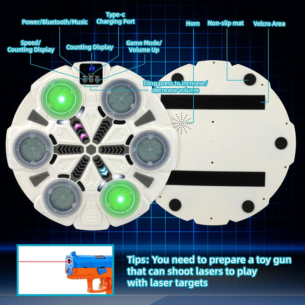 6 Target Bluetooth Music Dry Fire Training System,Portable Fast Charge Electroni
