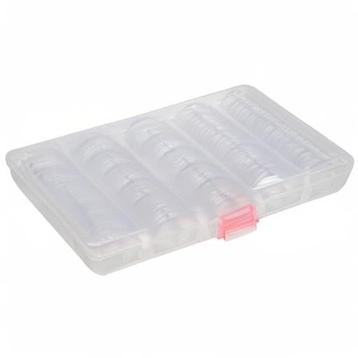 The Beadsmith Personality Case, Clear Plastic Bead Storage Case with 25 clear