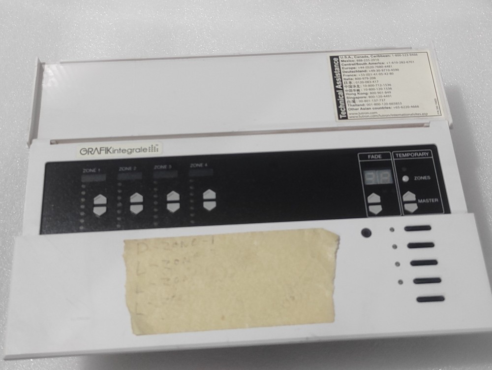 LUTRON GRAFIKintegrale 4 ZONE LIGHTING SCENE CONTROLLER 230V AC