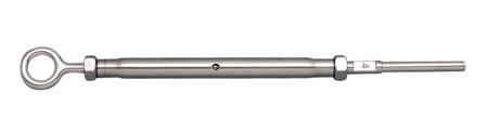STAINLESS GATE EYE & HAND SWAGE, STUD, 1/8" 316 SS
