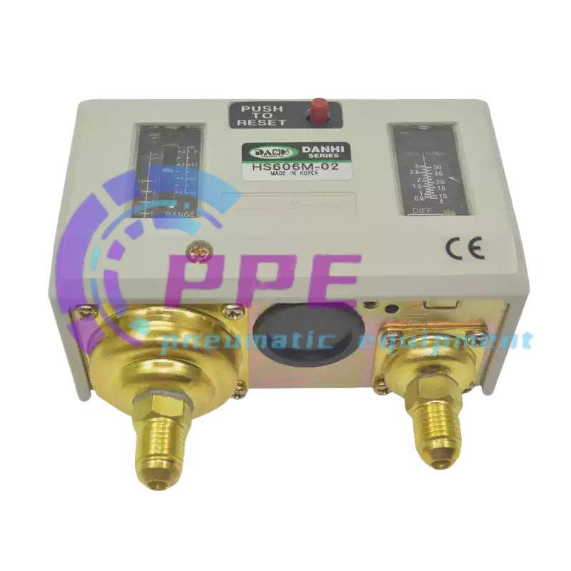 1PC pressure controller HS606M-02 high and low pressure dual control switch