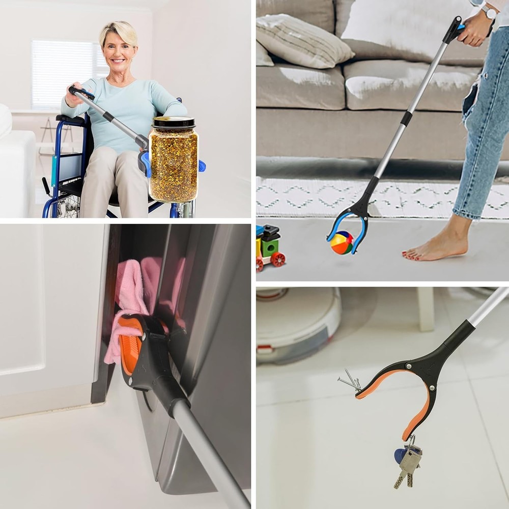 Foldable Grabber Tool with 360° Rotating Jaw