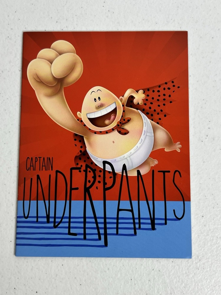 Captain Underpants Lot Stickers Temporary Tattoos Mini Blank Note Book