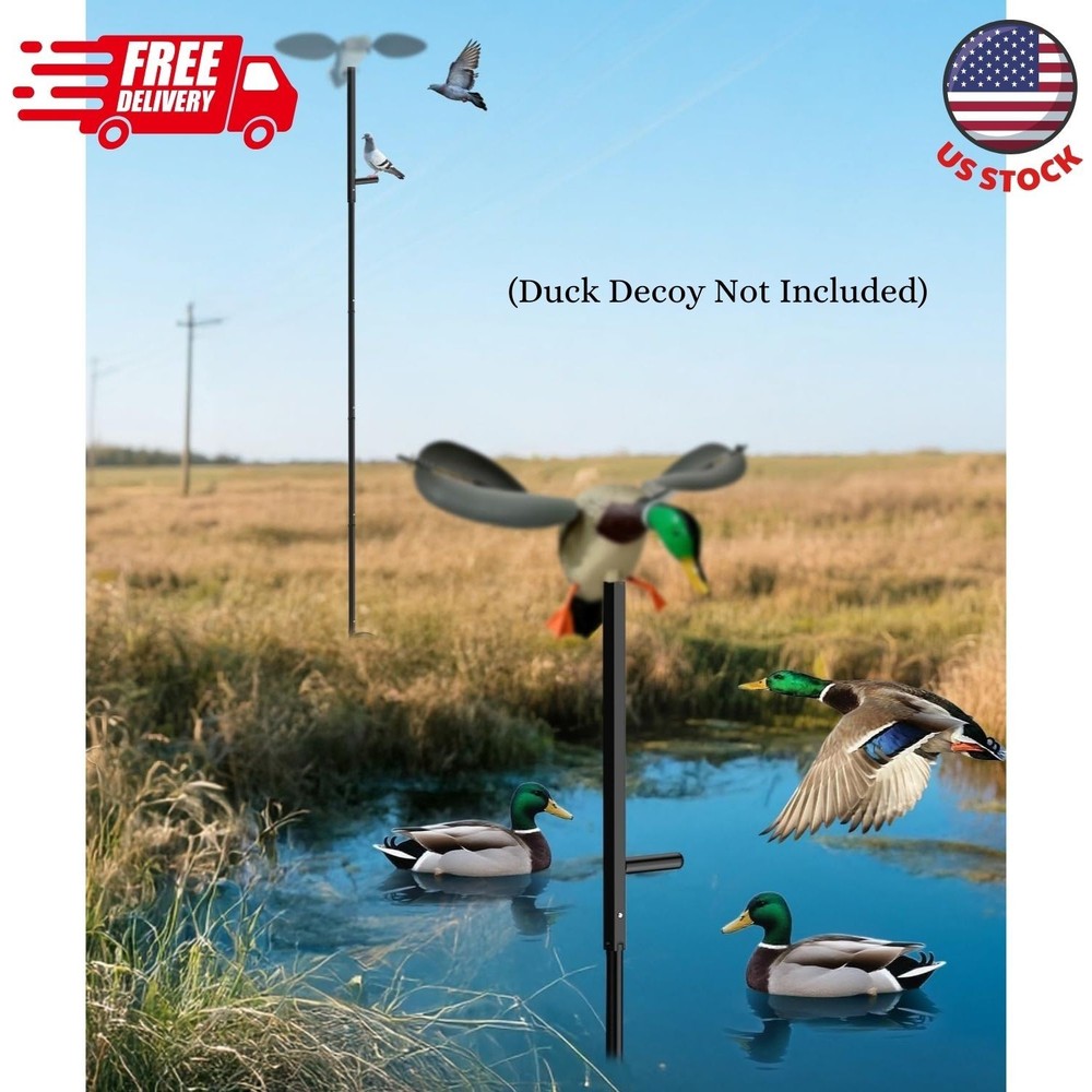 Outdoors Duck Decoys Extension Pole, 11 ft Height Adjustable