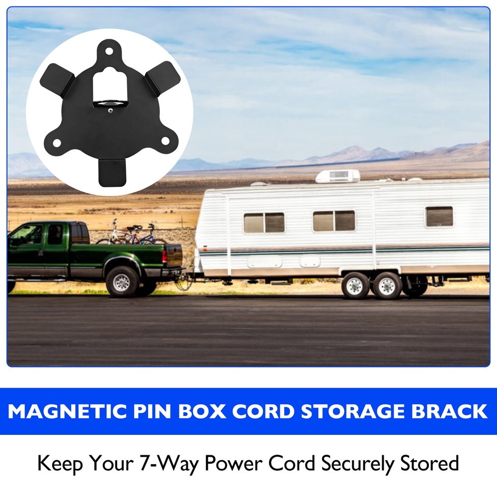 SP56-463 Trailer Wiring Cord Keeper Magnetic Pin Box Cord Holder For Trailers RV