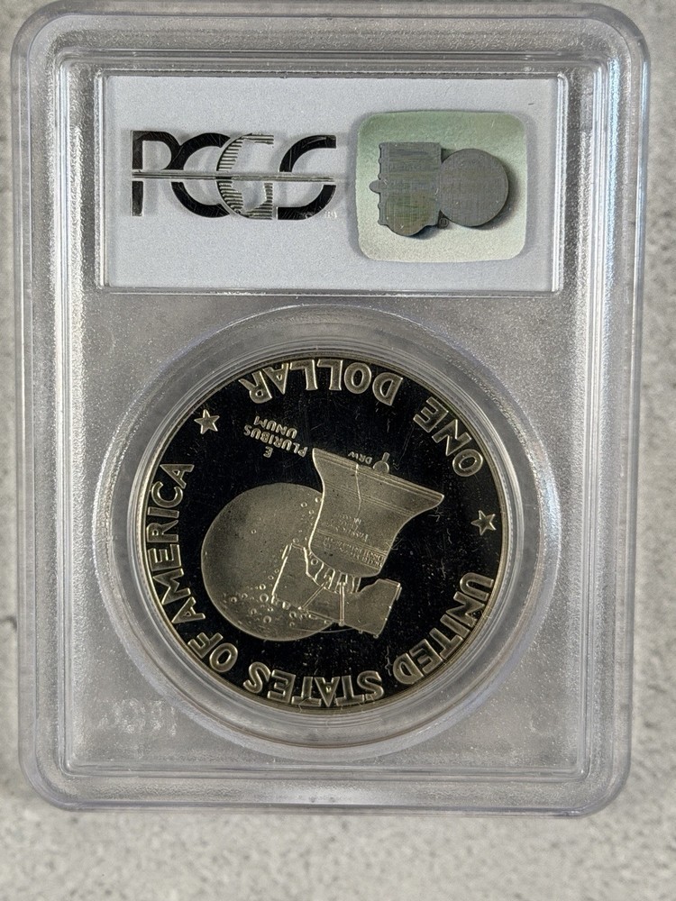 1976-S Eisenhower Silver $1 PCGS PR69 DCam Clad Type 1