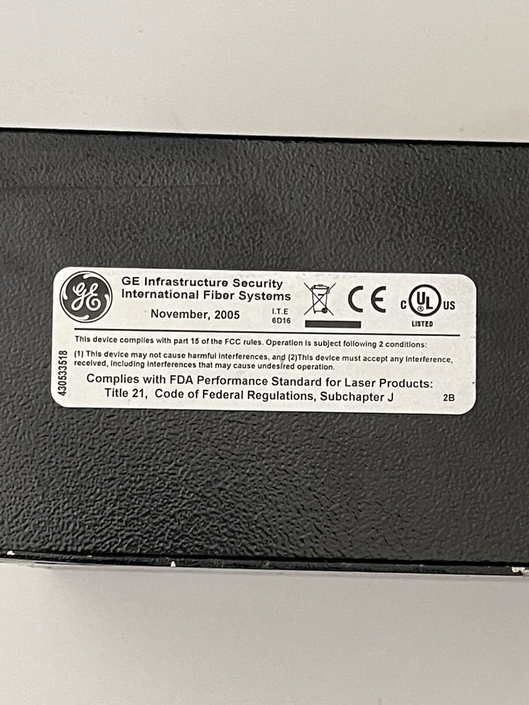 GE SECURITY VT7820 8 CHANNEL DIGITAL VIDEO TRANSMITTER
