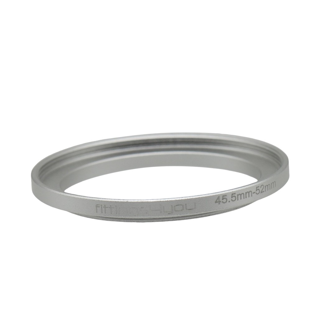 45.5-52mm Step-Up Ring Filter Ring UV/ND/CPL GND Lens Adapter Filter Ring Silver