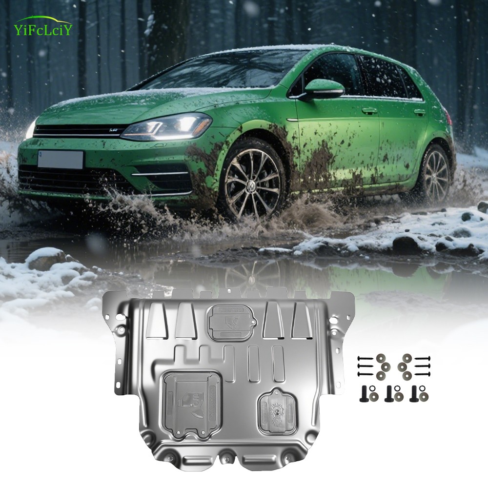 Steel Engine Splash Shield For VW Golf MK7 2015-2021 Under Engine Cover Guard