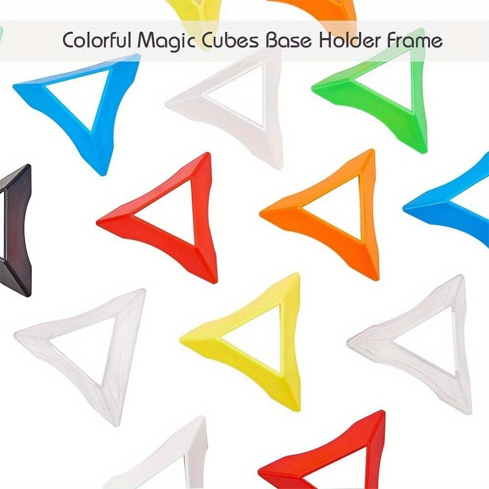 1set Plastic Speed Magic Cubes Base Holder Frame Early Learning Game Gifts Mixed