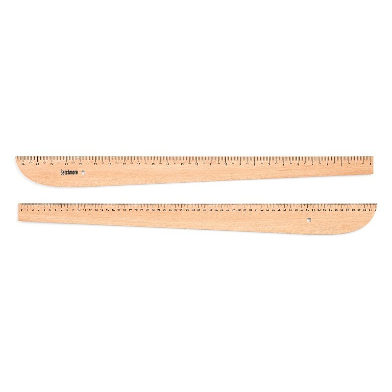 7 Piece Beech Wood Sewing Ruler Set, Wooden Pattern Making Drafting Tools