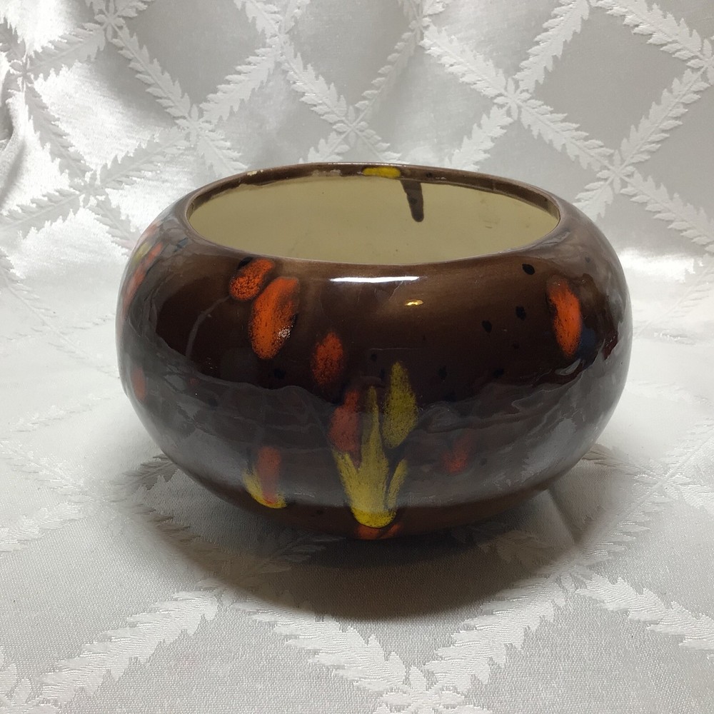 Vtg MCM ATLANTIC MOLD PLANTER 3.5” x 6”