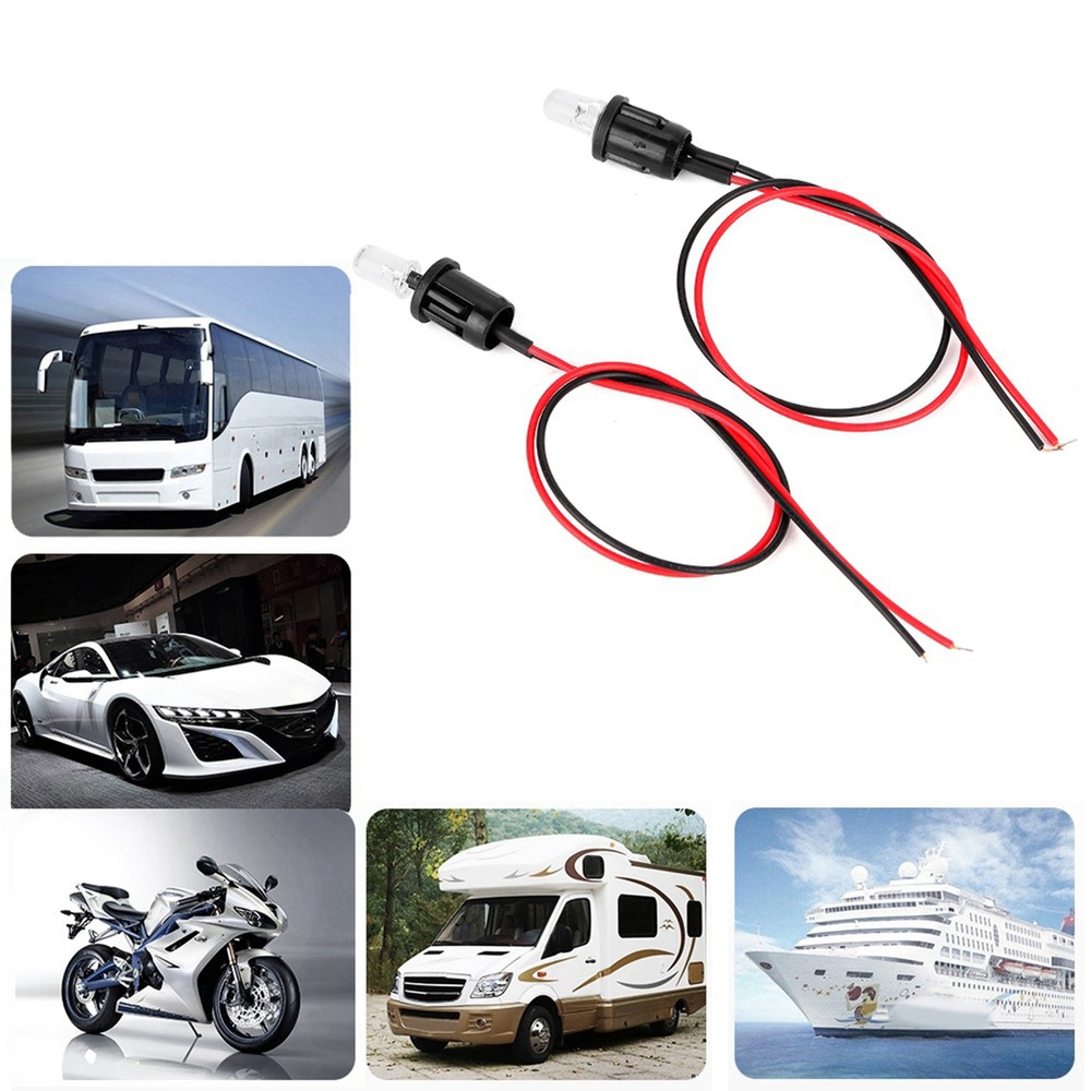 1 Pair DC 12V Car LED Alternating Alarm Dash Mount Light