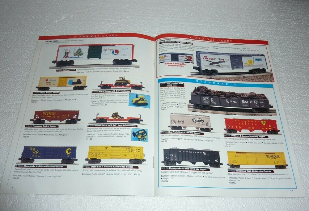 1996 Lionel Electric Train Catalog