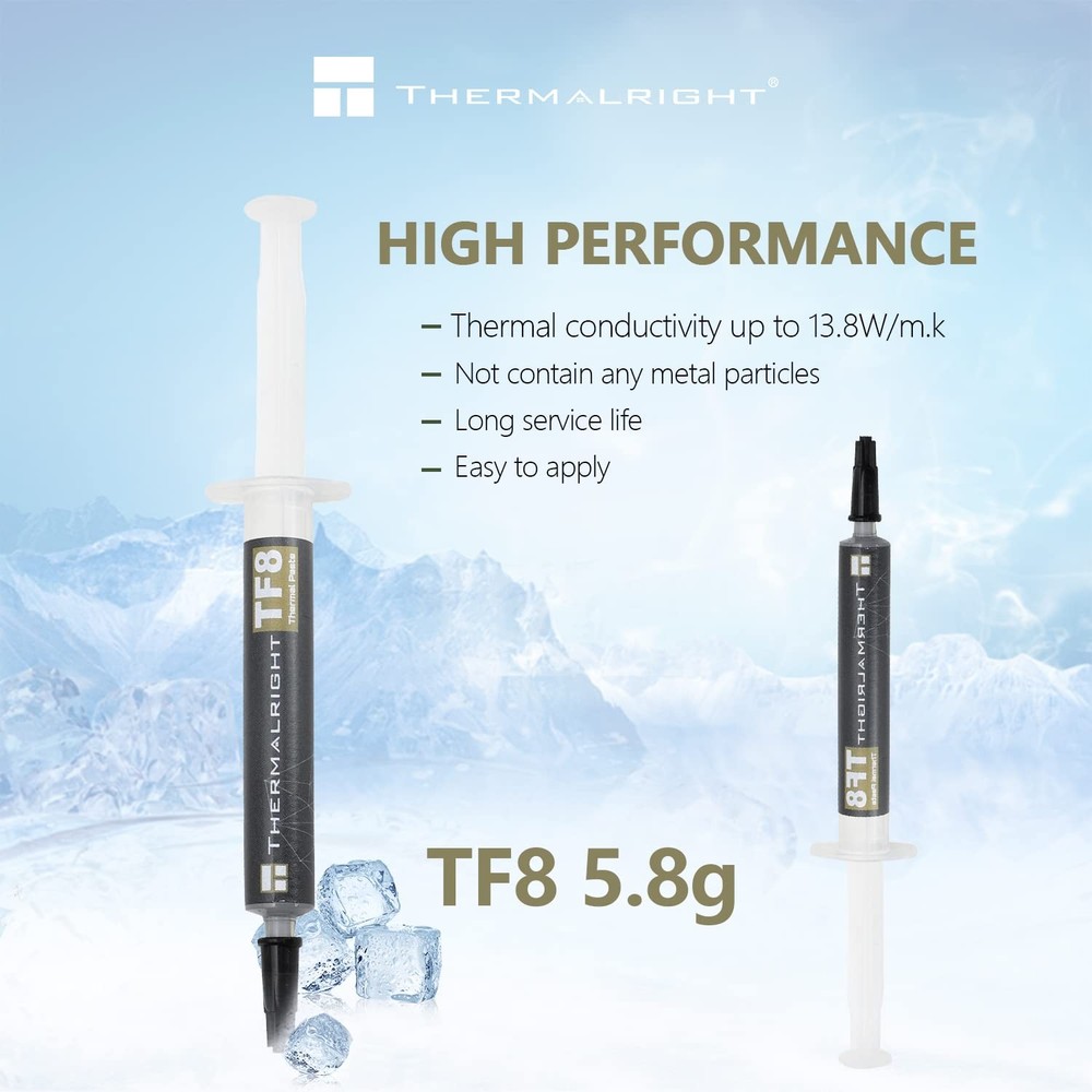 TF8 5.8g High Performance Thermal Grease Paste 13.8W/m.k Spatula Tool PC