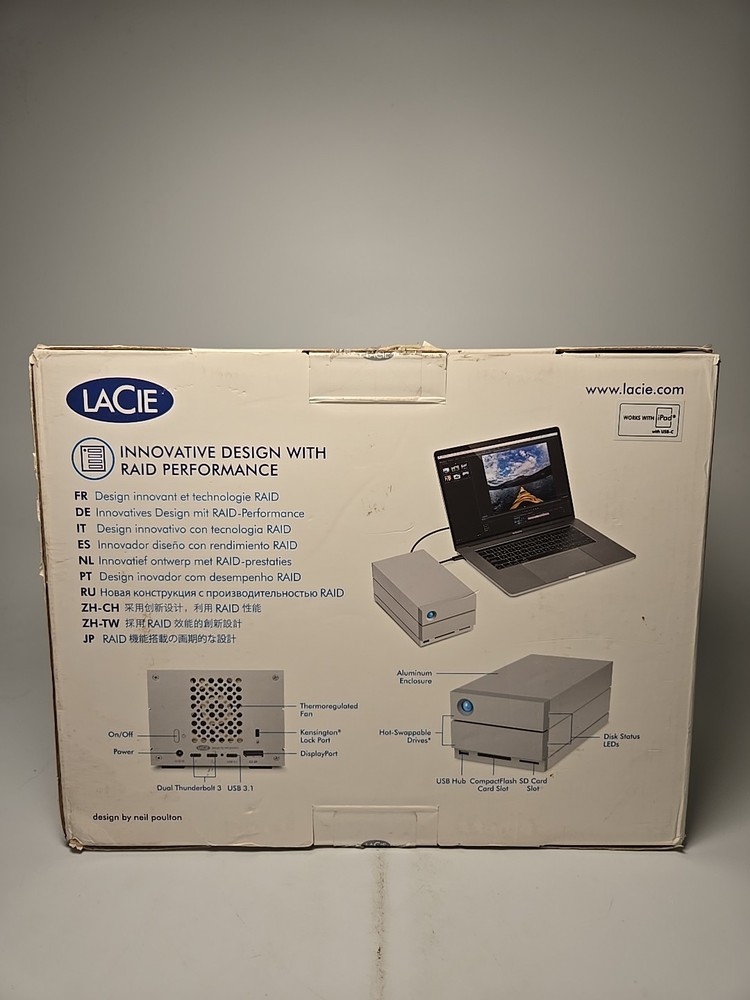 Lacie 2big Dock Thunderbolt 3 Professional RAID Storage 20TB
