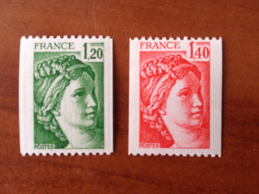 France Yvert Num 2103-2104 Roulette Sabine 1980