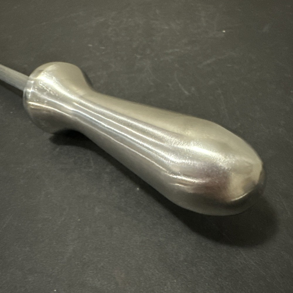 Silver Knife Sharpening Steel Modern Design 12”