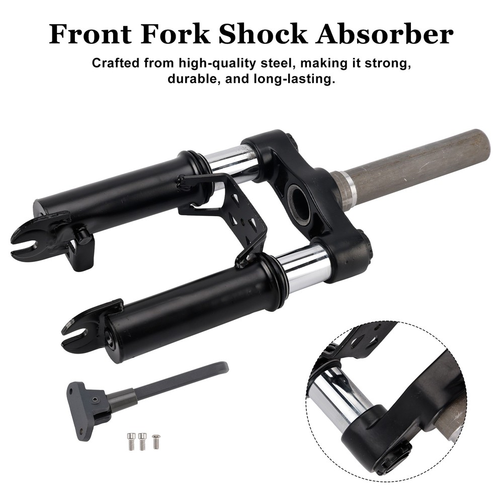 Front Fork Shock Absorber with Foot Stand for Ninebot Max G30 E-Scooters