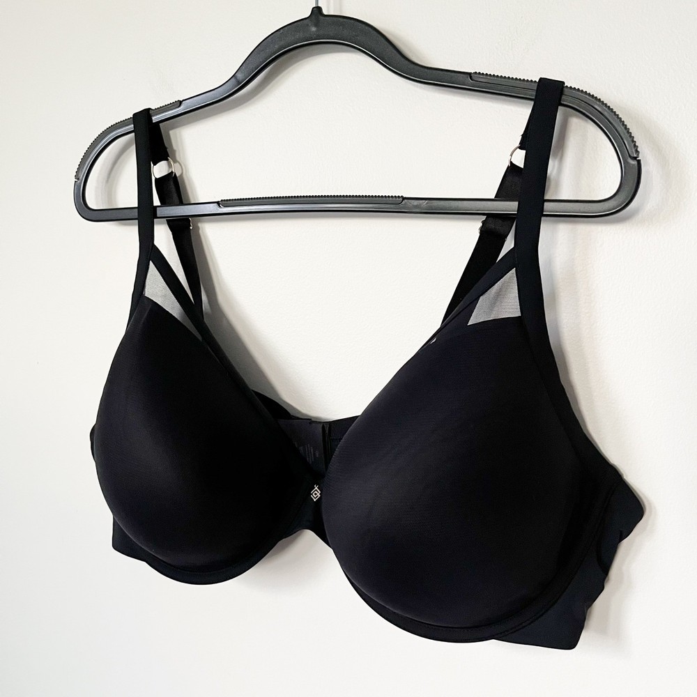 ThirdLove Classic Uplift Plunge Bra 44D Black Underwire