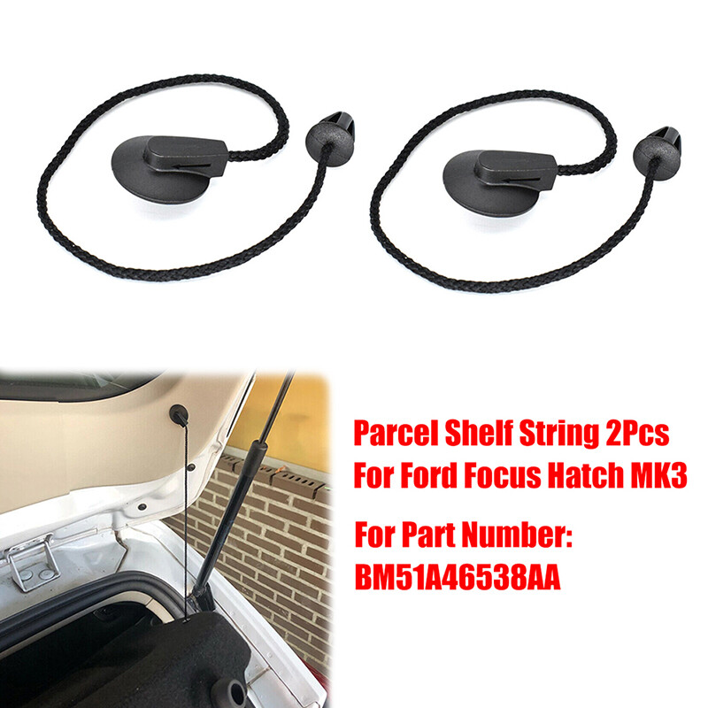 2PCS Parcel Shelf Strap String Fit For Ford Focus Hatchback MK3 2011-2018