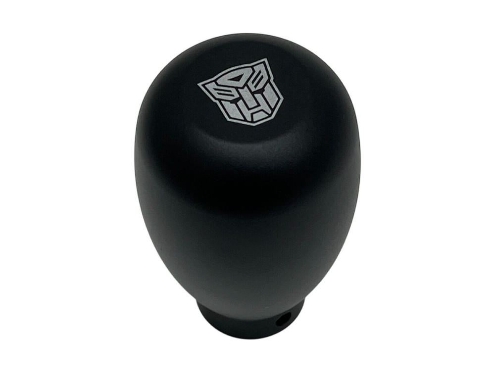 TRANSFORMERS AUTOBOTS ALUMINUM  MANUAL GEAR SHIFT KNOB BLACK UNIVERSAL