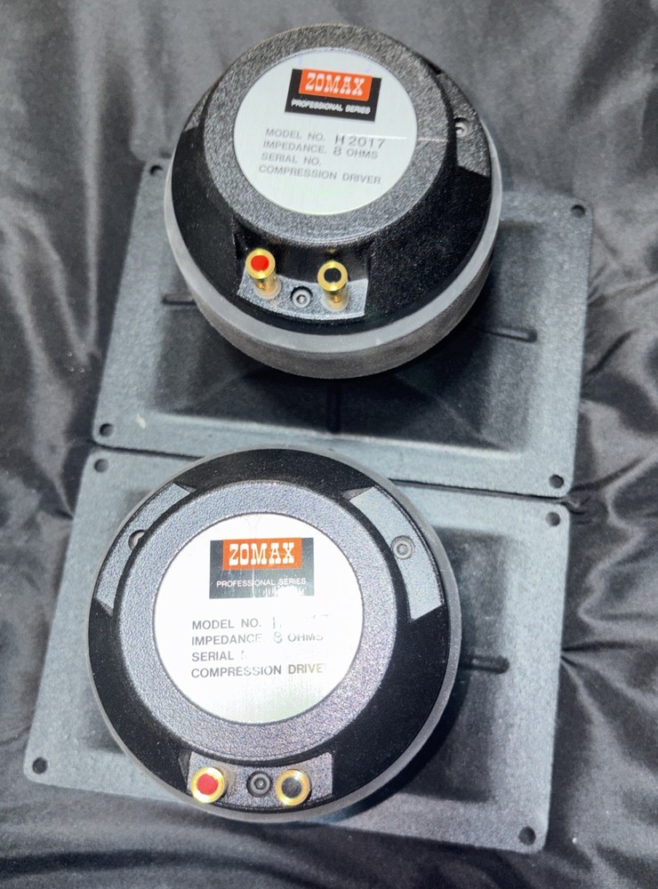 PAIR of JBL H 2017 8-Ohm Compression Driver Open Box