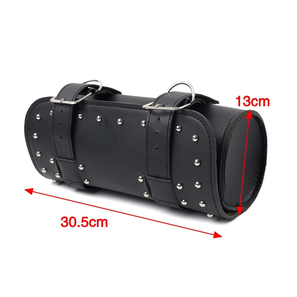 Black Motorcycle Fork Tool Bag Handlebar Bag Storage Saddle Bags