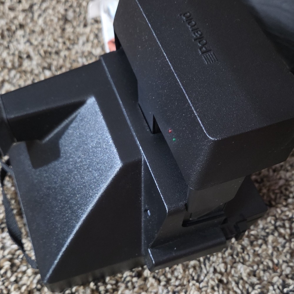 Polaroid One Step Flash Black Instant Camera with Case & ZINK Paper