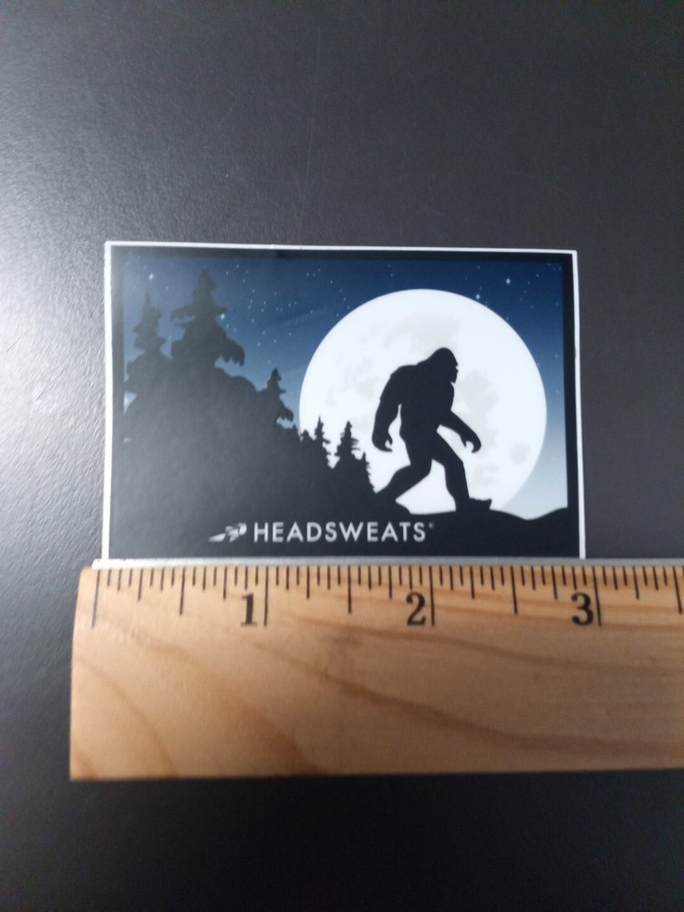 3" Headsweats Decal/Sticker Black/White