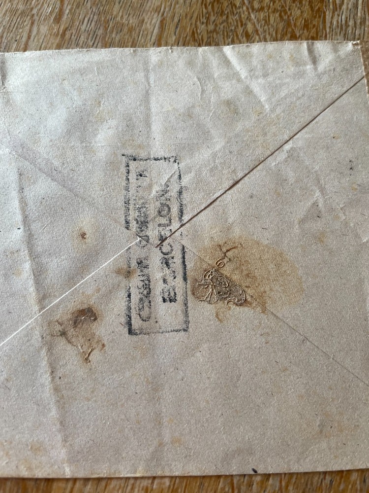 Spain superb cover opened by censor 22.5.1943, excellent front markings