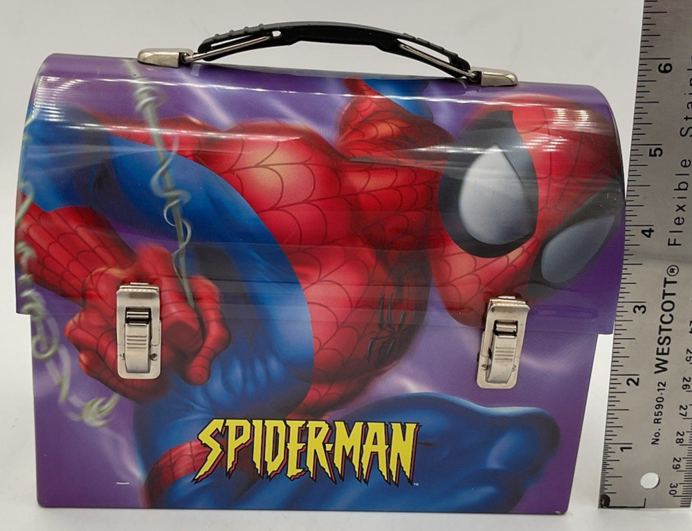 Marvel Spider-Man Tin Lunchbox 2005 NICE Fast Free Shipping!