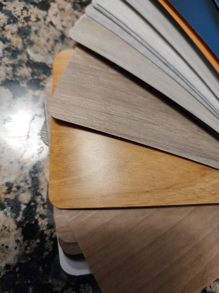 Over 60+ Samples Various Textures Solid And Woodgrain Colors Thermoplastic/Foil