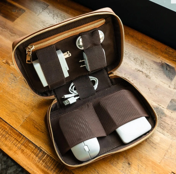 NWT Deloitte Recycled Leather Tech Case