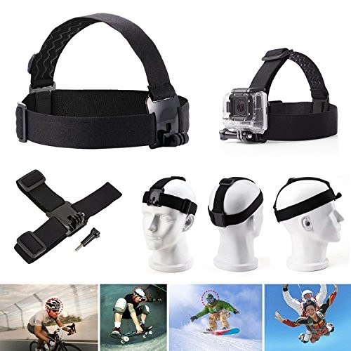 Universal Action Camera Accessories Bundle-Head Chest Strap Mount/Selfie