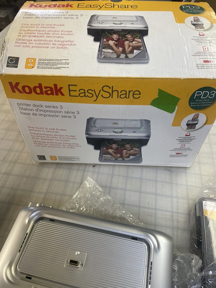 Kodak EasyShare PD3 Printer Doc Series 3 Print One Touch TESTED Need Power Cord