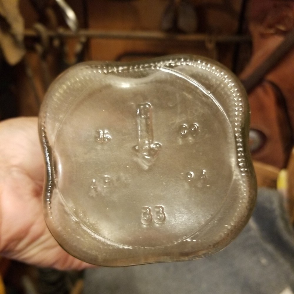 Old Clear Bottle 12" Tall