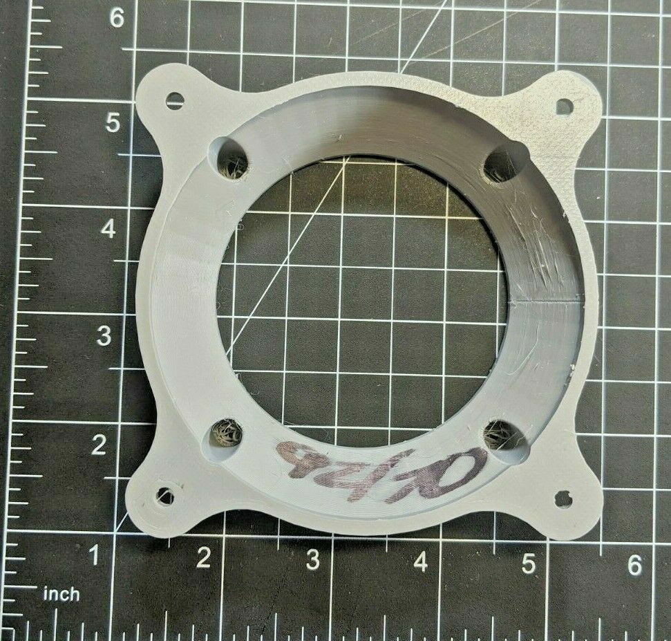 92mm to 70mm Fan Adapter Flow Converter PC Mod Custom Panel Hose Mount Flange