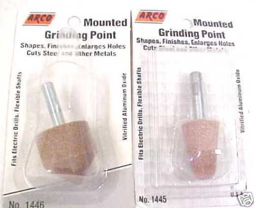 NEW! (2) ARCO TOOLS MOUNTED GRINDING POINT for DRILL