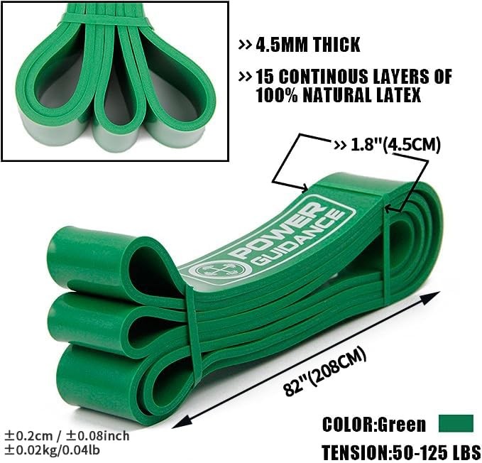 Pull Up Assist Bands - Stretch Resistance Band - Mobility Band - green