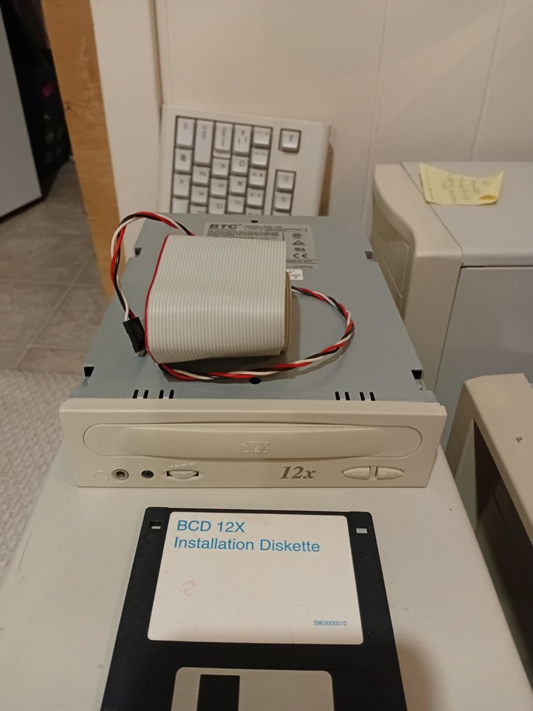 BTC BCD 12X INTERNAL CD-ROM DRIVE IDE complete