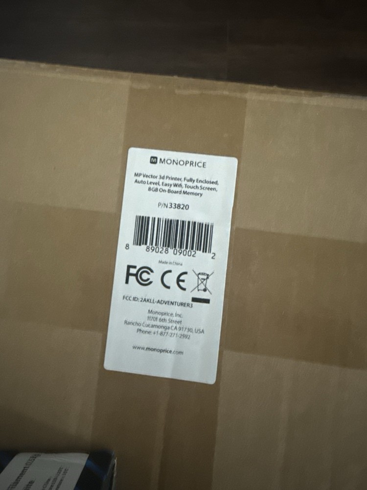 NEW - Monoprice 3D Printer & 2 Pk Filament