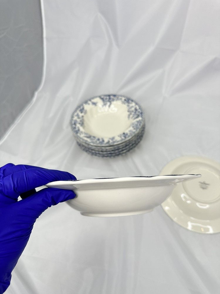 Johnson Brothers Devon Cottage Pasta Bowl Blue White