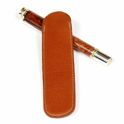 Leather Pen Slip - Tan Single