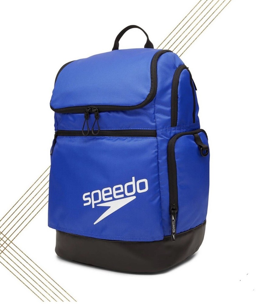Speedo Swim Printed Teamster Backpack 2.0 35L - Deep Blue Solid Print