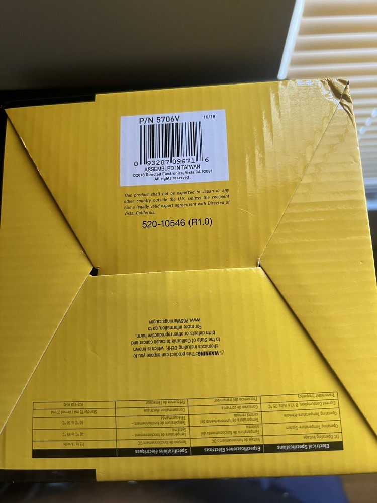 Viper LCD 2 Way Remote Start System One Mile Range. 5706v Viper