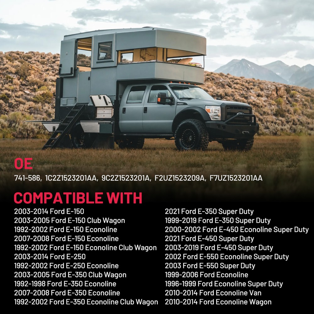 For 1992-2014 Ford E150 E250 E350 Van Front Left Power Window Regulator w/ Motor