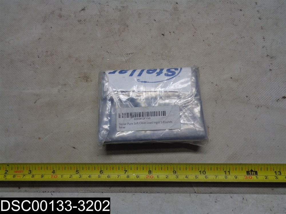 5 Pound Stellar Pure Soft Clean Lead Ingot