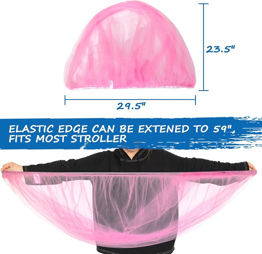 Mosquito Net for Stroller Baby Perfect Bug Pink